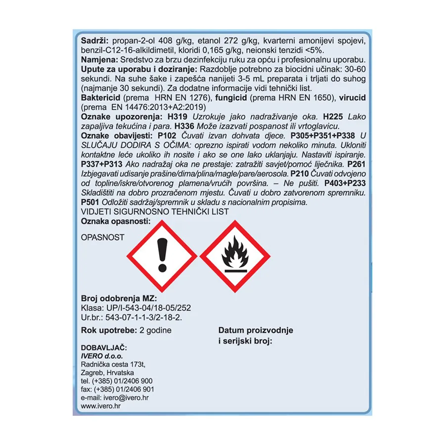 FLEXPOWER HAND DISINFECTANT, 500 ml