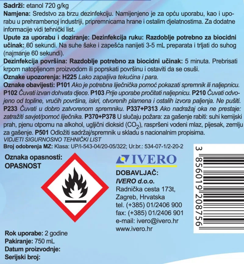 FLEXPOWER DISINFECTANT, 750 ml - Slika 3