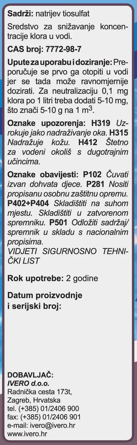 KLOR MINUS, 5 kg - Slika 3
