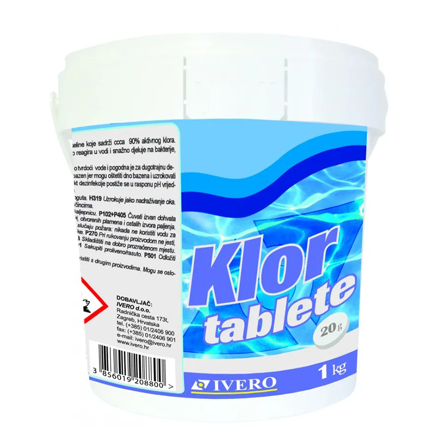 KLOR TABLETE 20 g, 1 kg