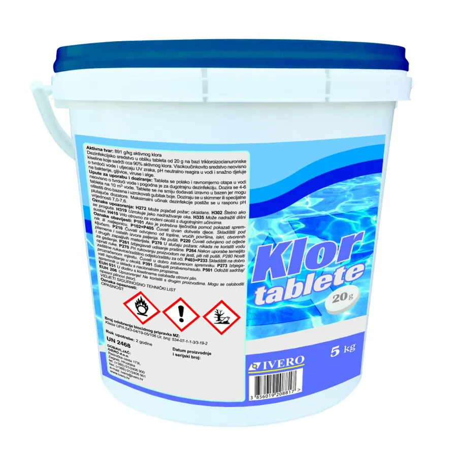 KLOR TABLETE 20 g, 5 kg